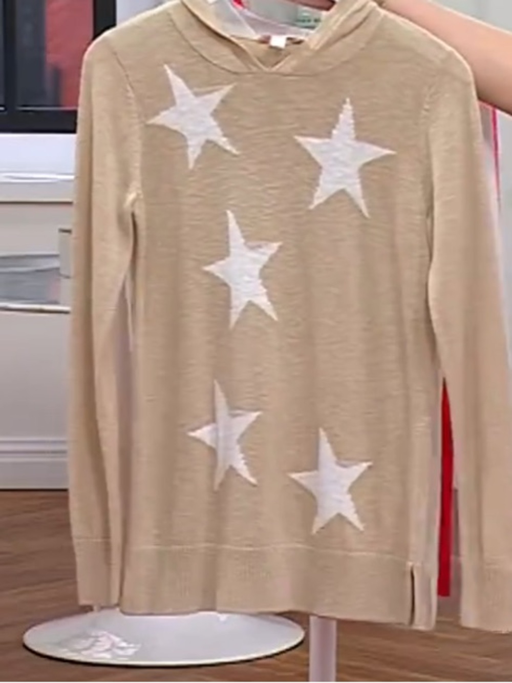 Belle by Kim Gravel Summer Stars Slub Sweater Hoodie
Sand Bar X-Large